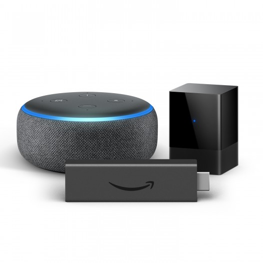 Den Fire TV Blaster gibt es als Paket mit Fire TV Stick 4K und Echo Dot. (Bild: Amazon)